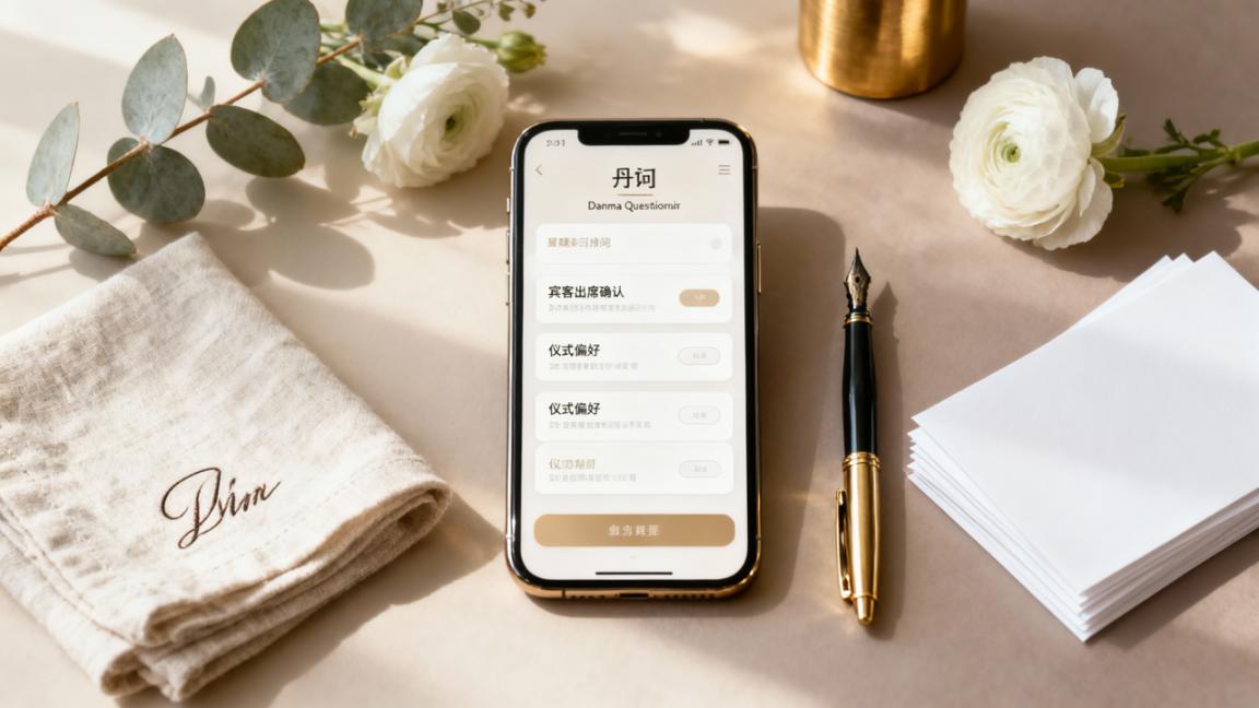 办婚礼不想花冤枉钱？用丹马问卷3分钟收集宾客意见，轻松搞定流程